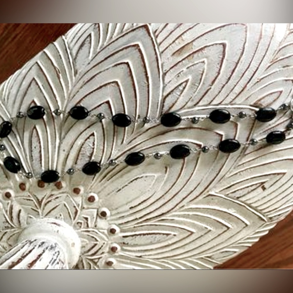 Genuine Black Onyx and Hematite Necklace